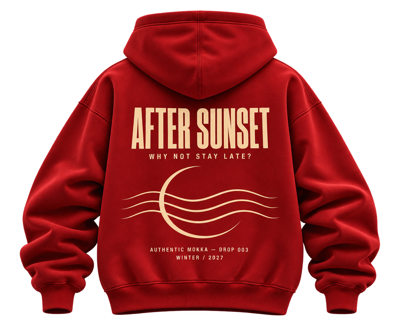 Sudadera After Sunset, parte trasera