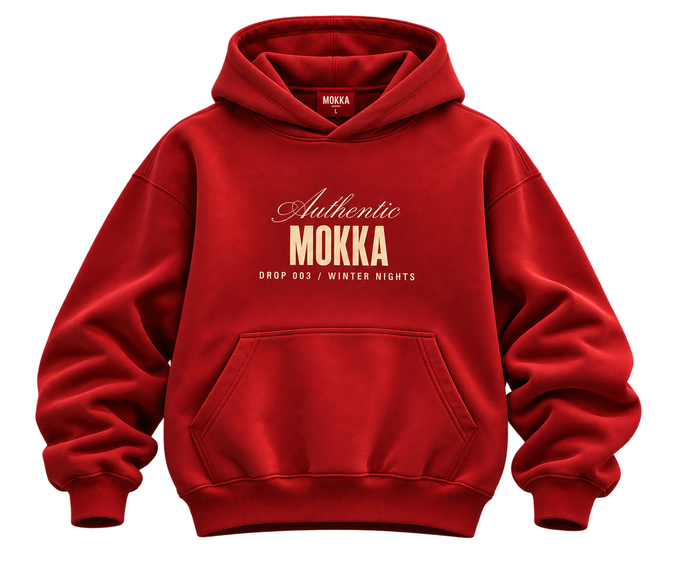 After Sunset, sudadera roja Authentic Mokka